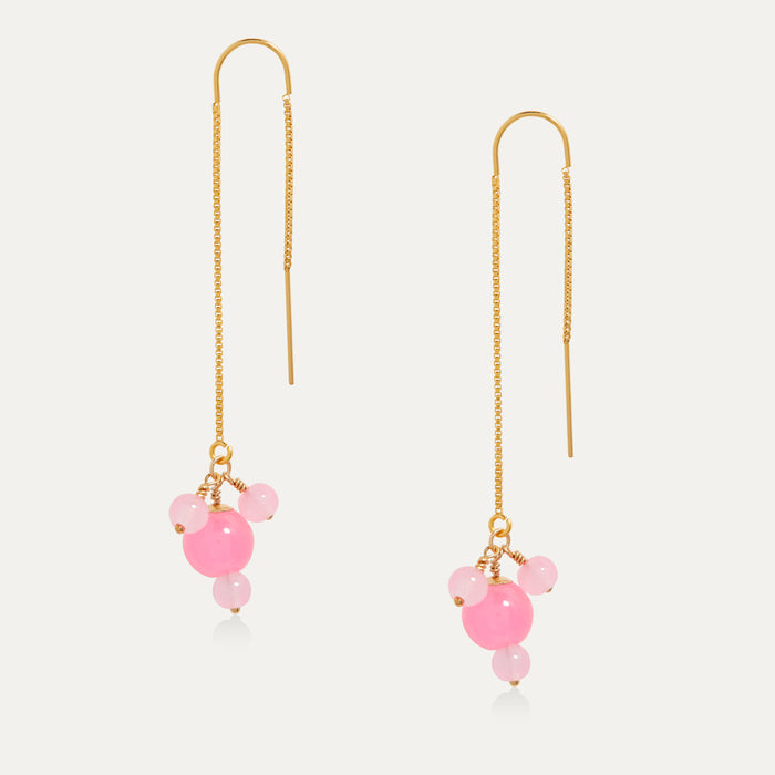 Peony Thread-Through Earrings