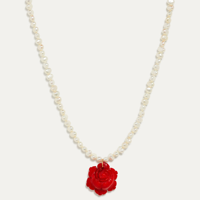 Rose Pearl Necklace