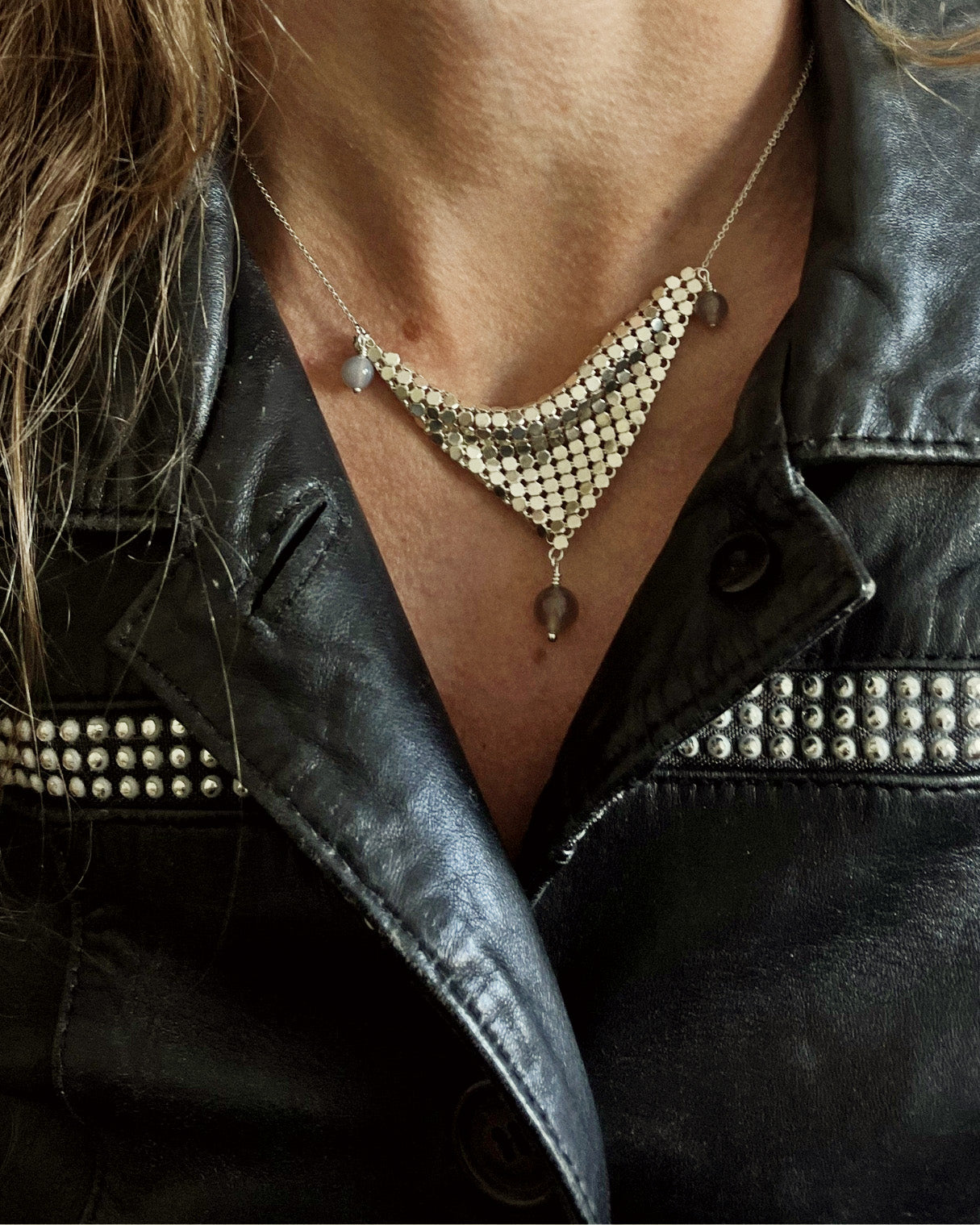Vesper Glomesh Silver Necklace