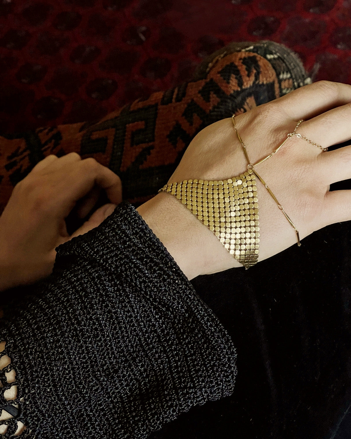 Orla Glomesh Gold Palmlet