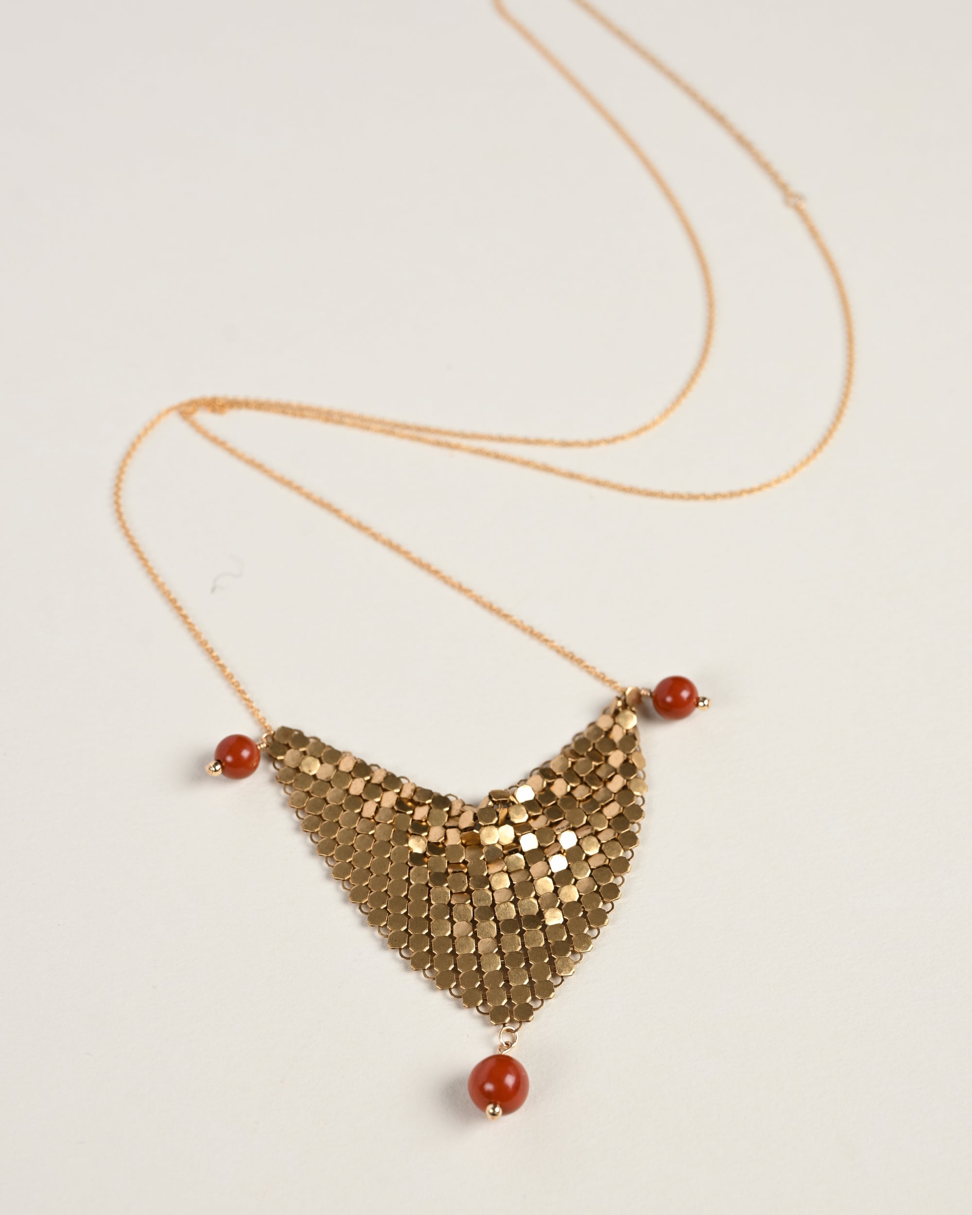 Vesper Glomesh Gold Necklace