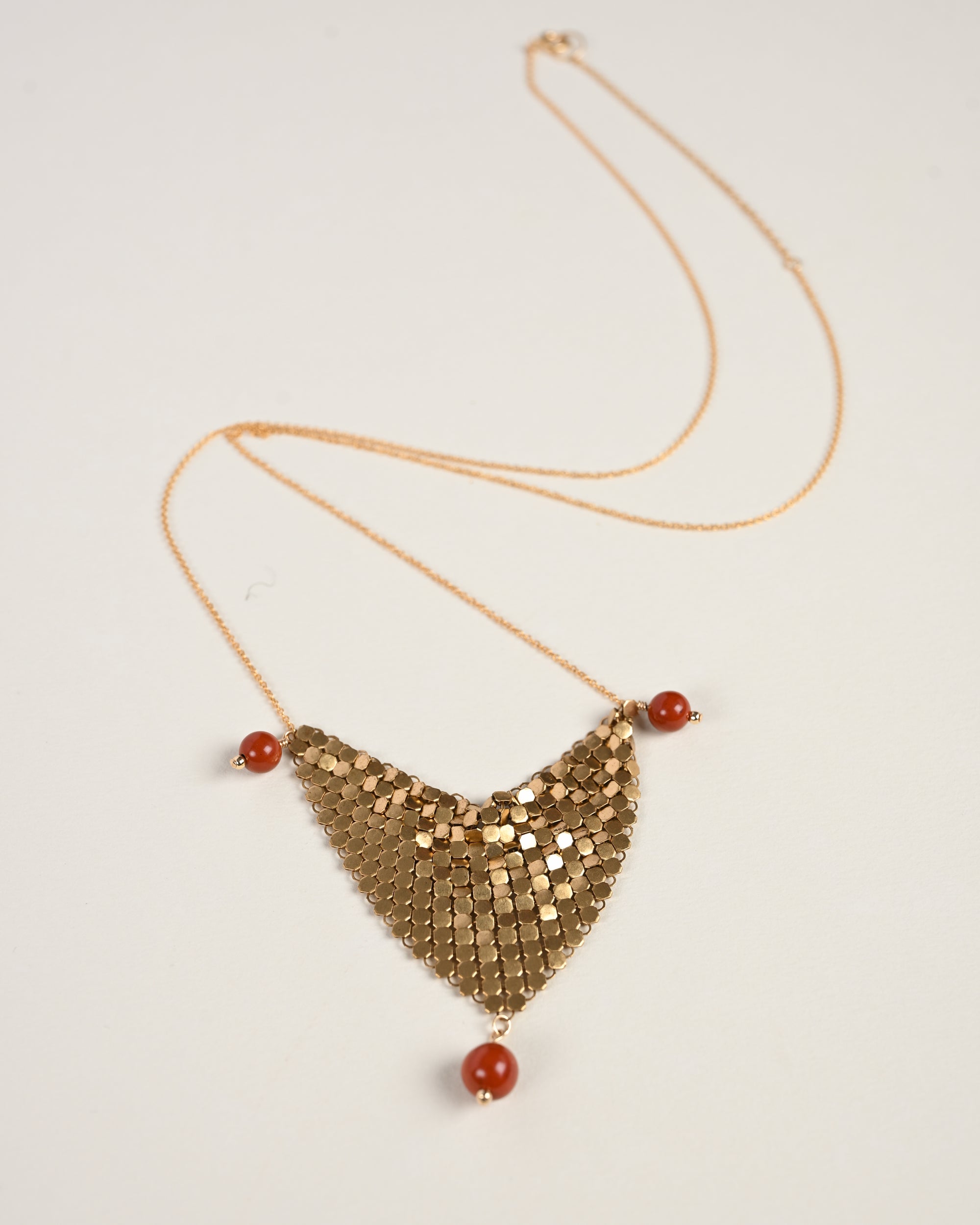 Vesper Glomesh Gold Necklace