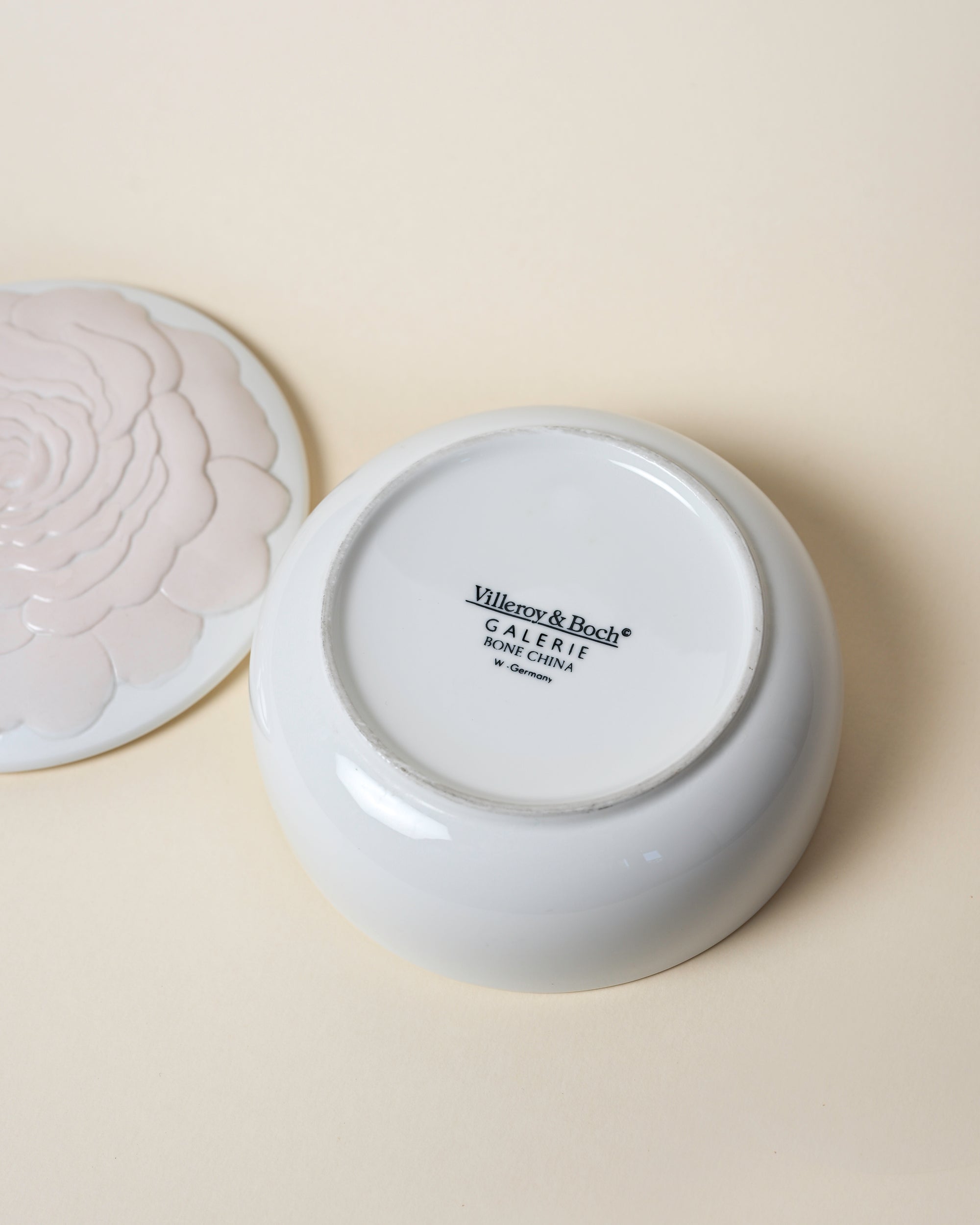 Vintage Bone China Trinket Box