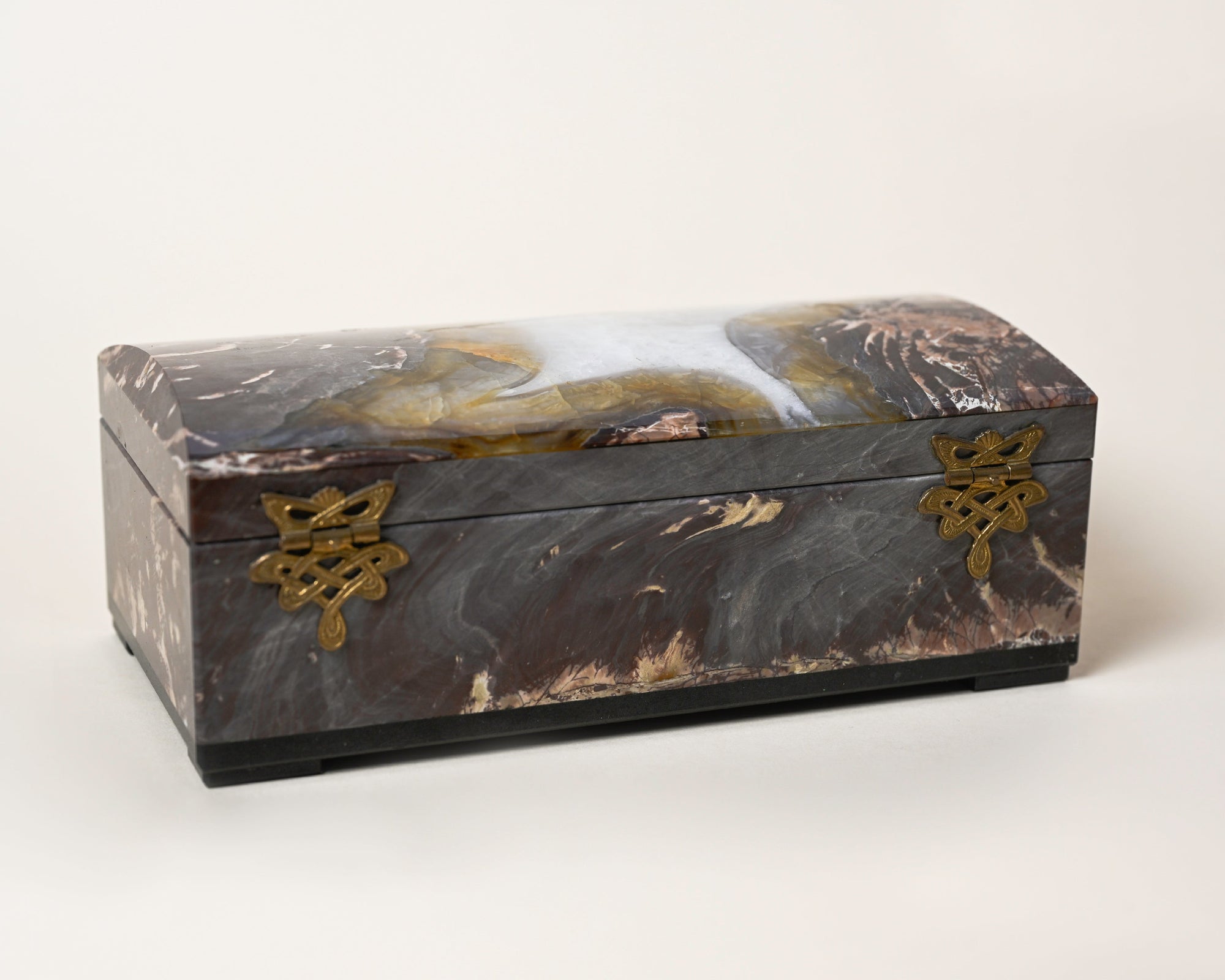 Black Marble Jewellery Box