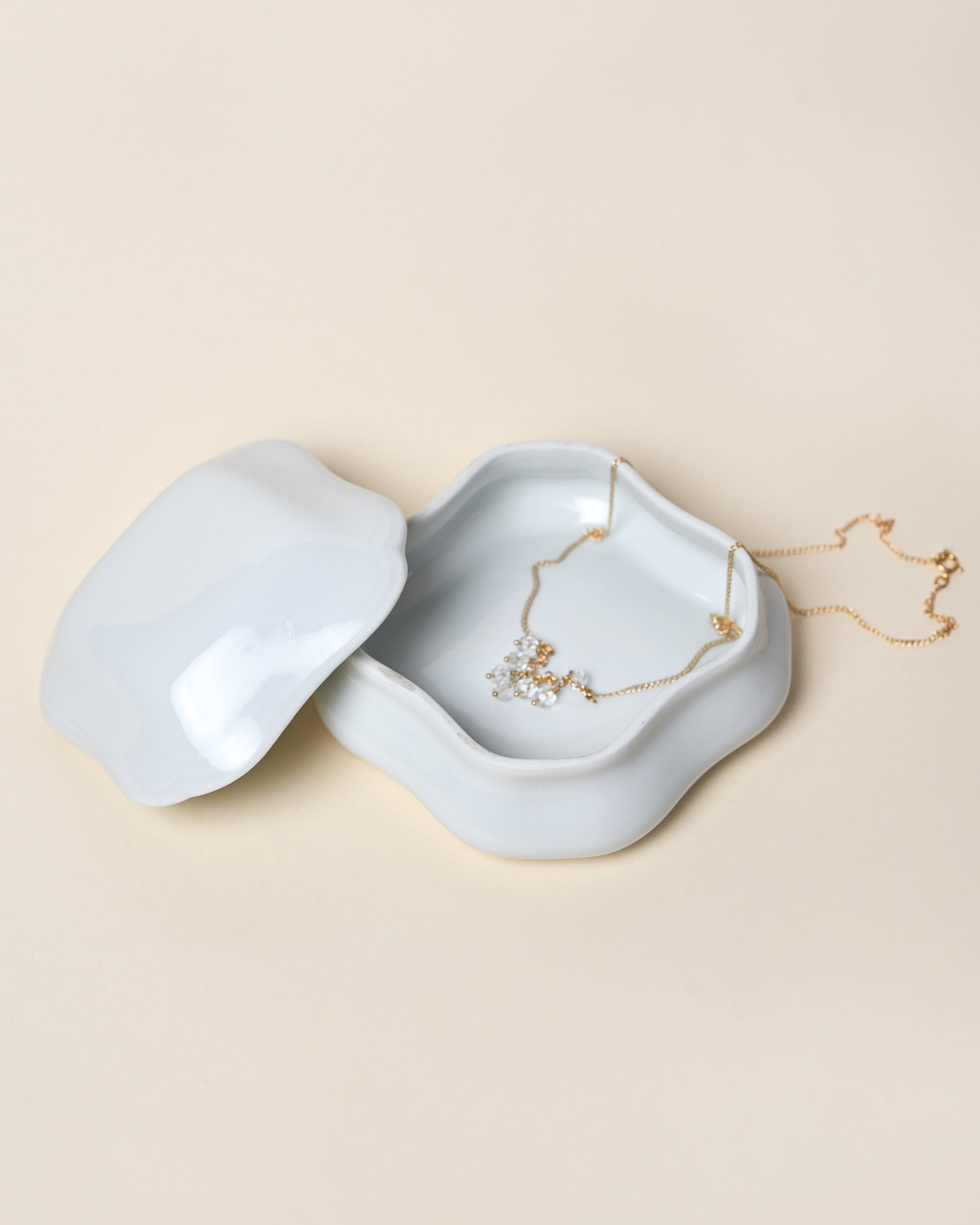 White Porcelain Jewellery Box