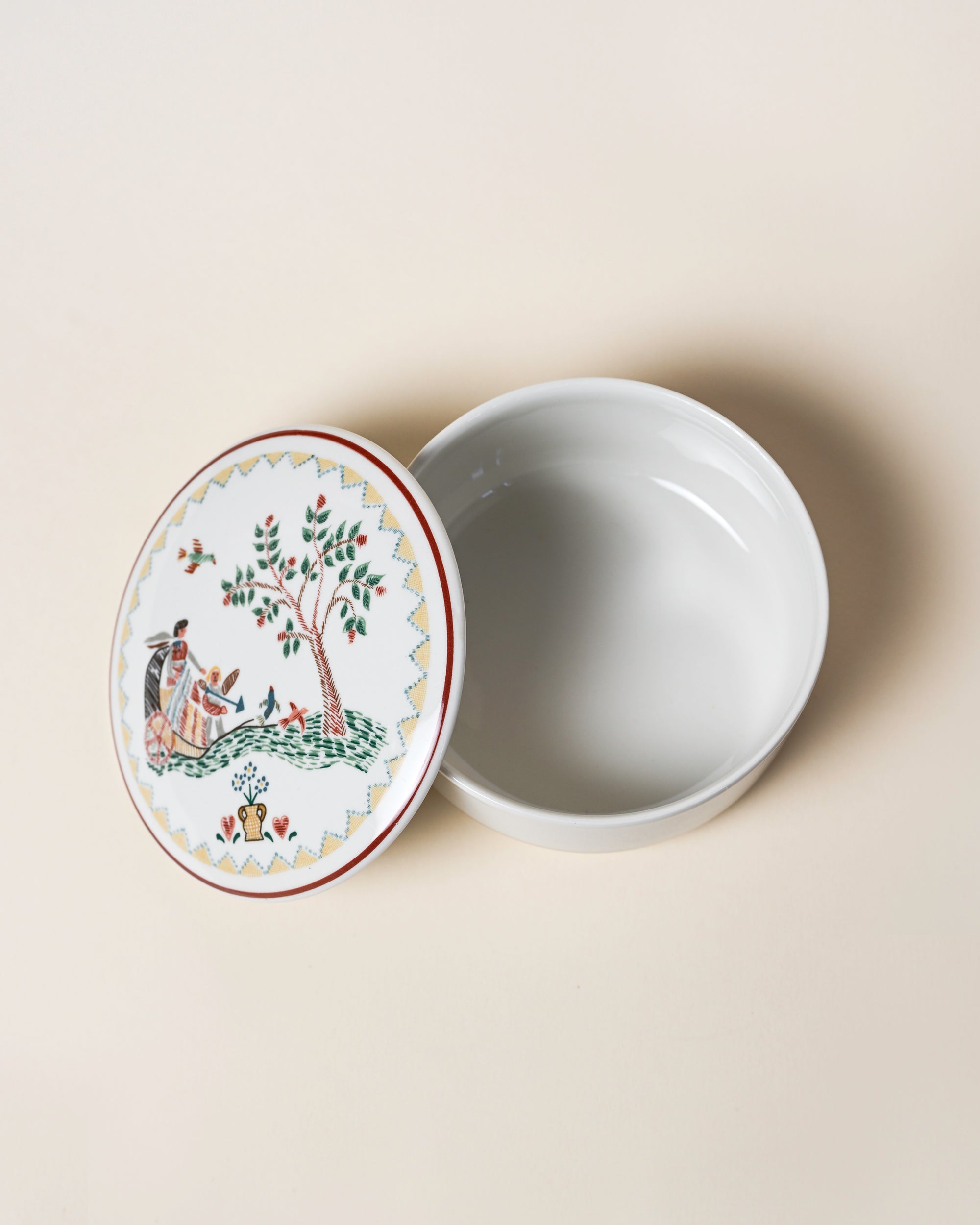 “American Sampler” Trinket box