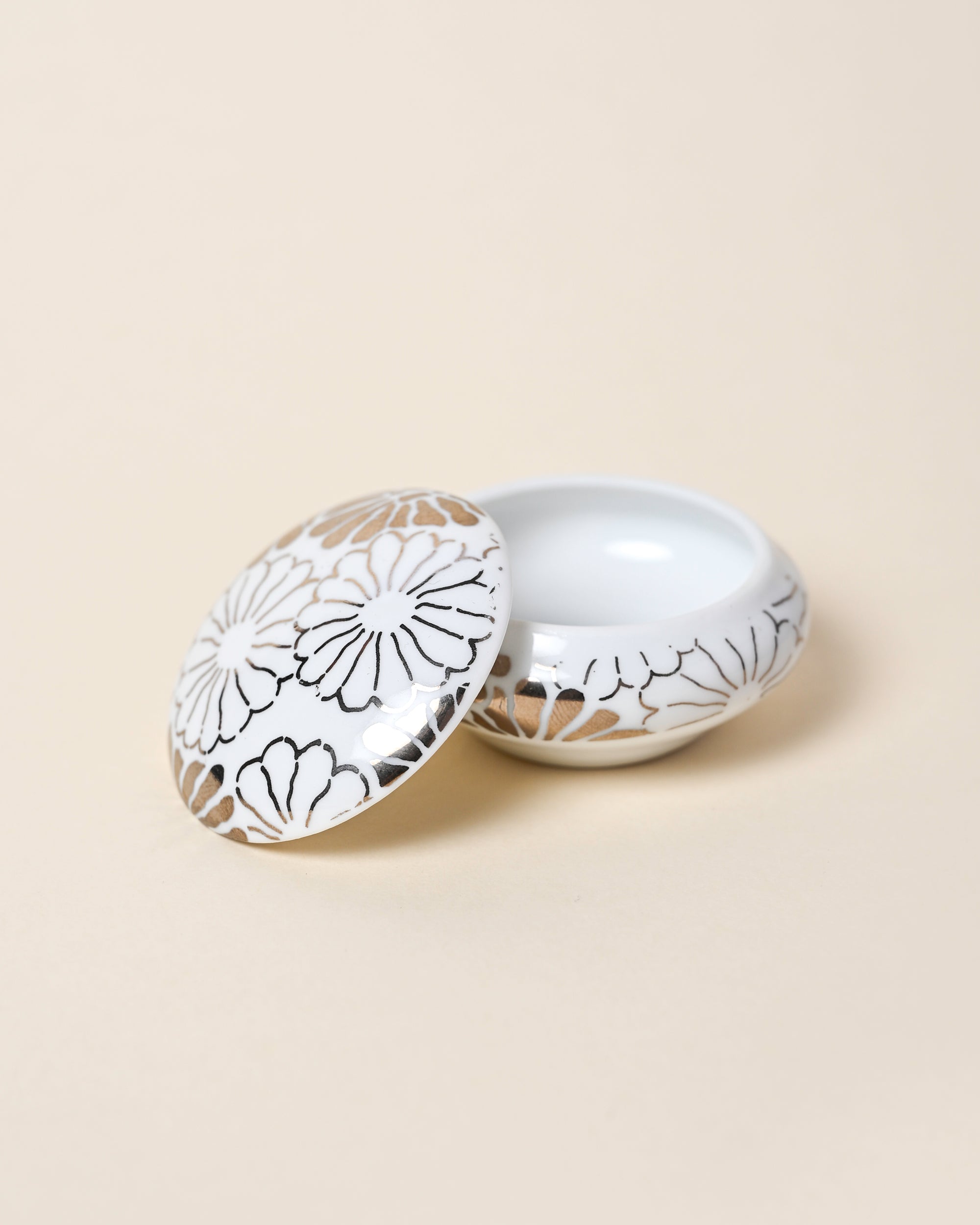 Tiny Italian Porcelain Trinket Box