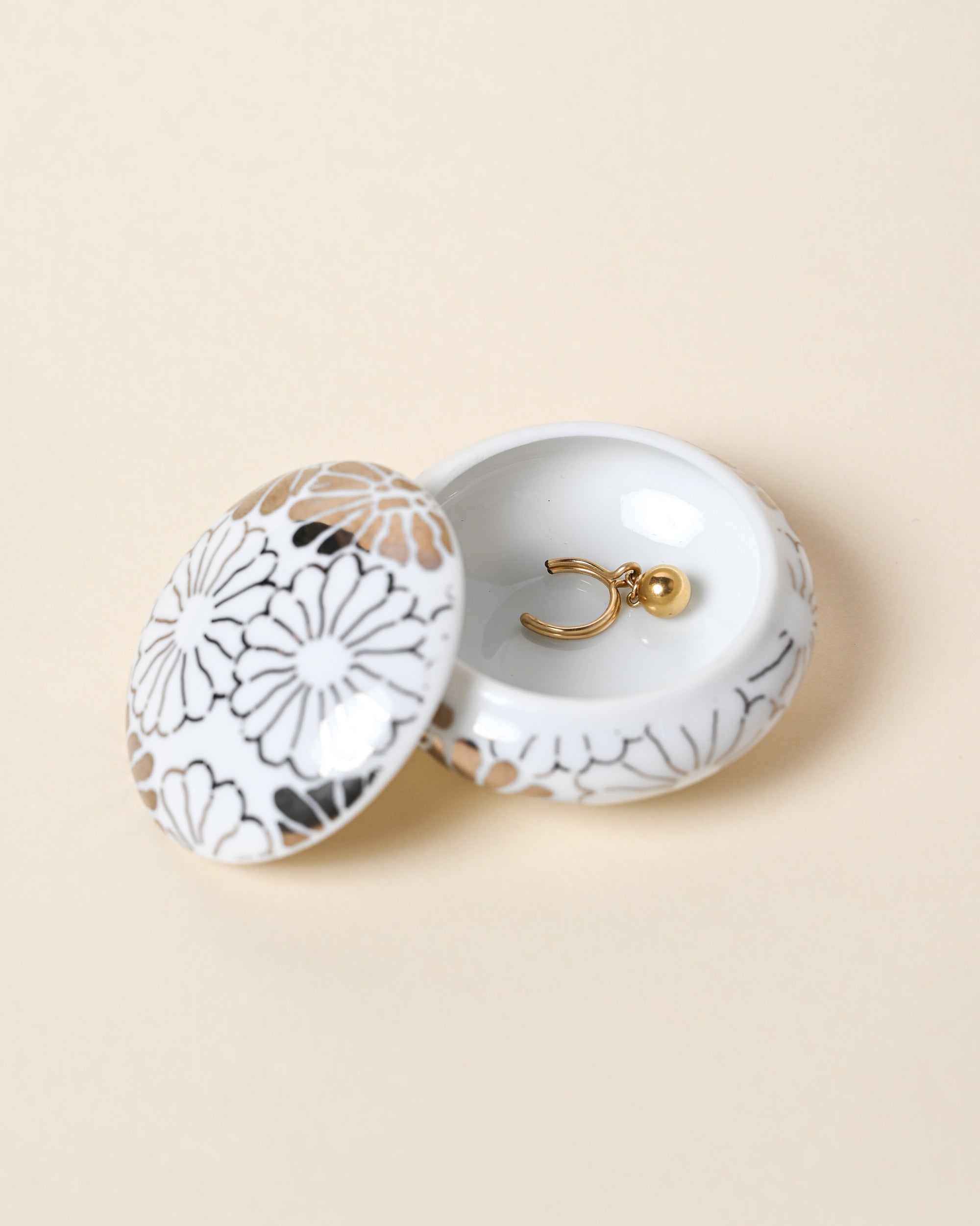 Tiny Italian Porcelain Trinket Box