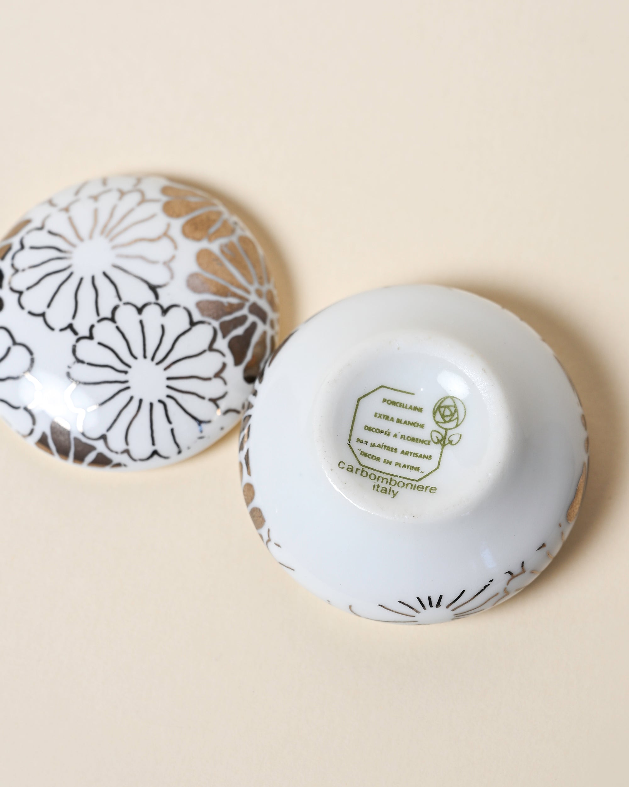 Tiny Italian Porcelain Trinket Box