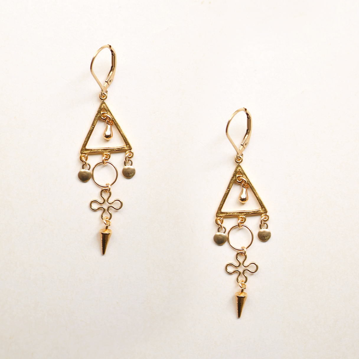 Bellbird Golden Trinity Earrings