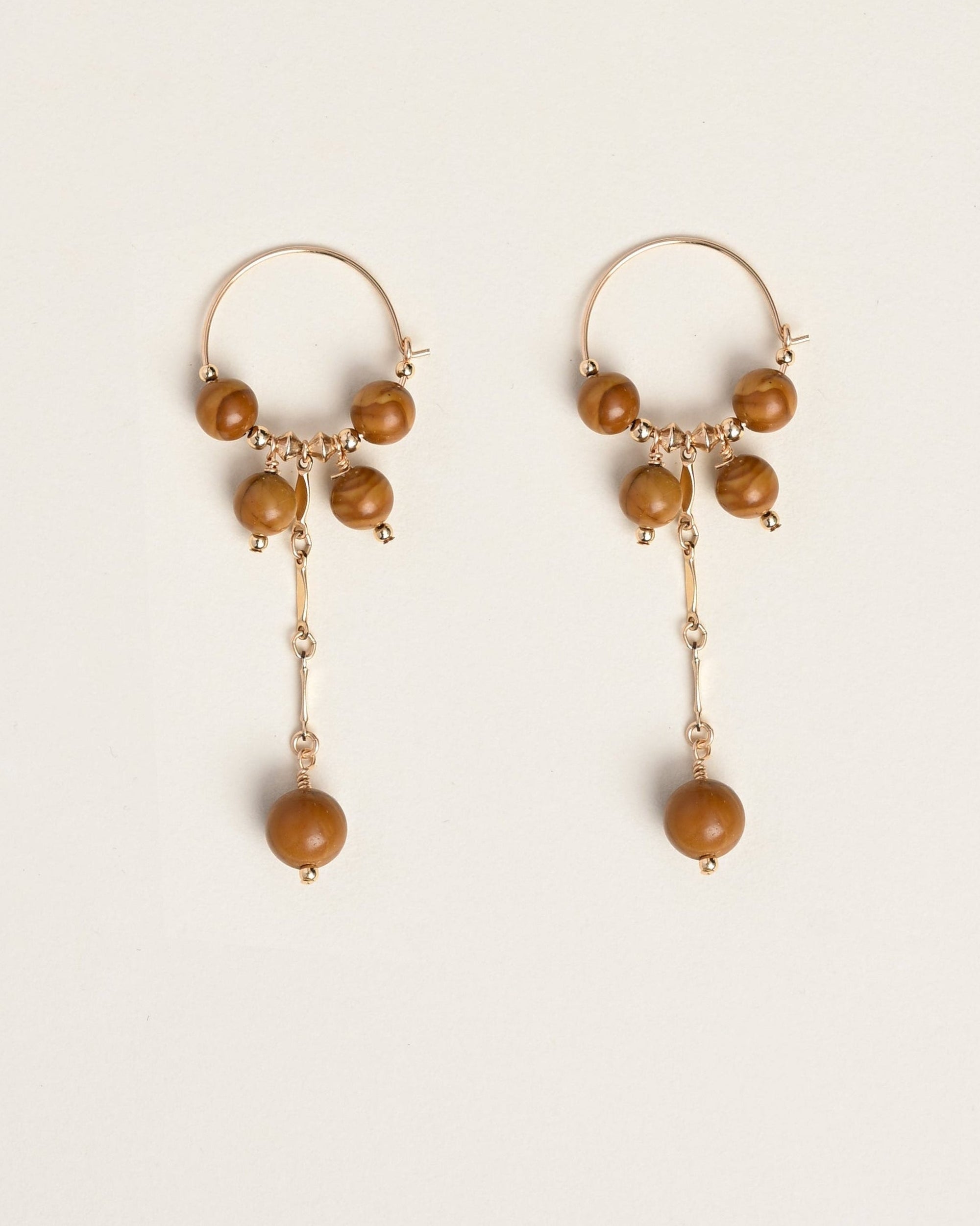 Arabella Wood Hoops