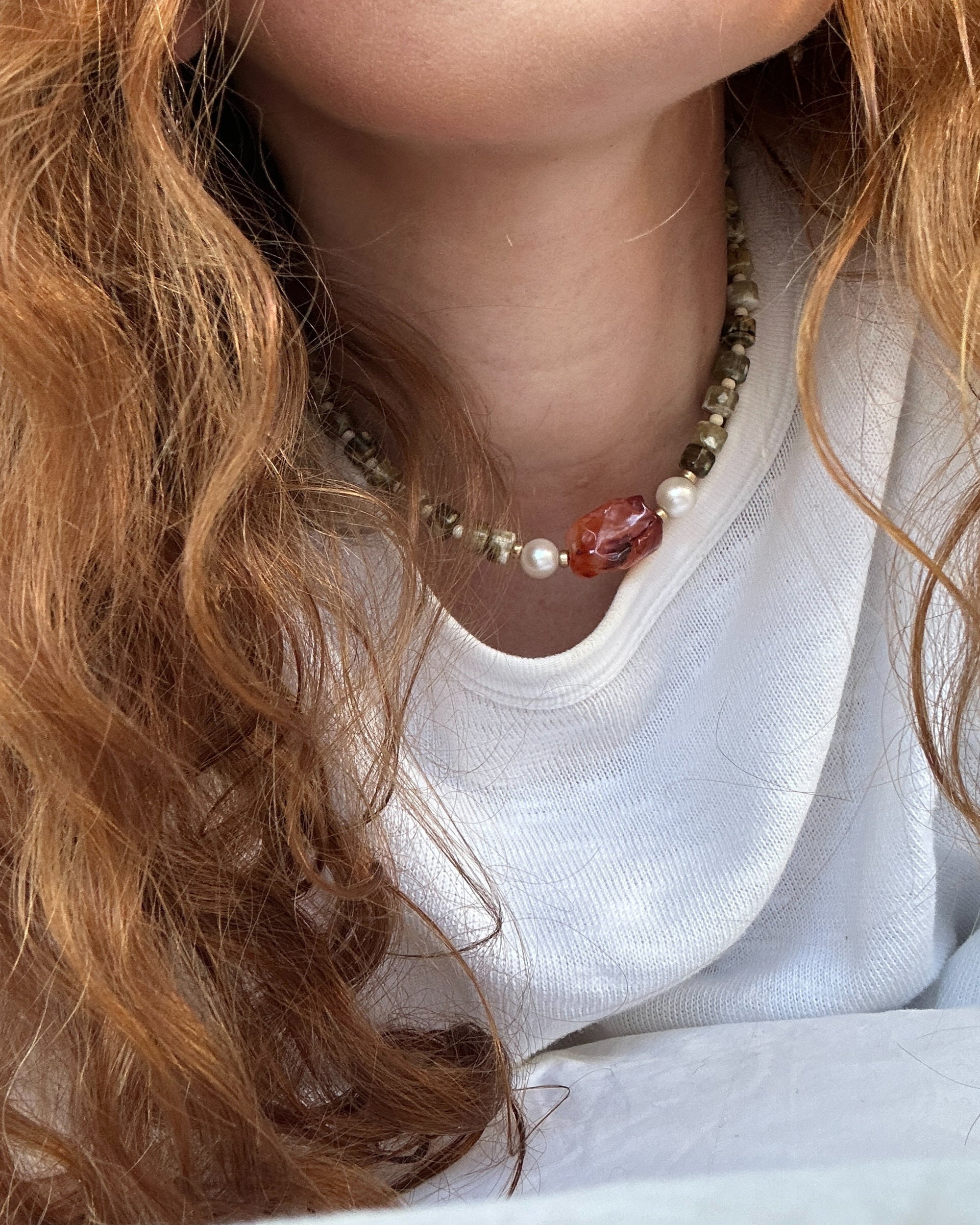 Pearl & Cream Necklace