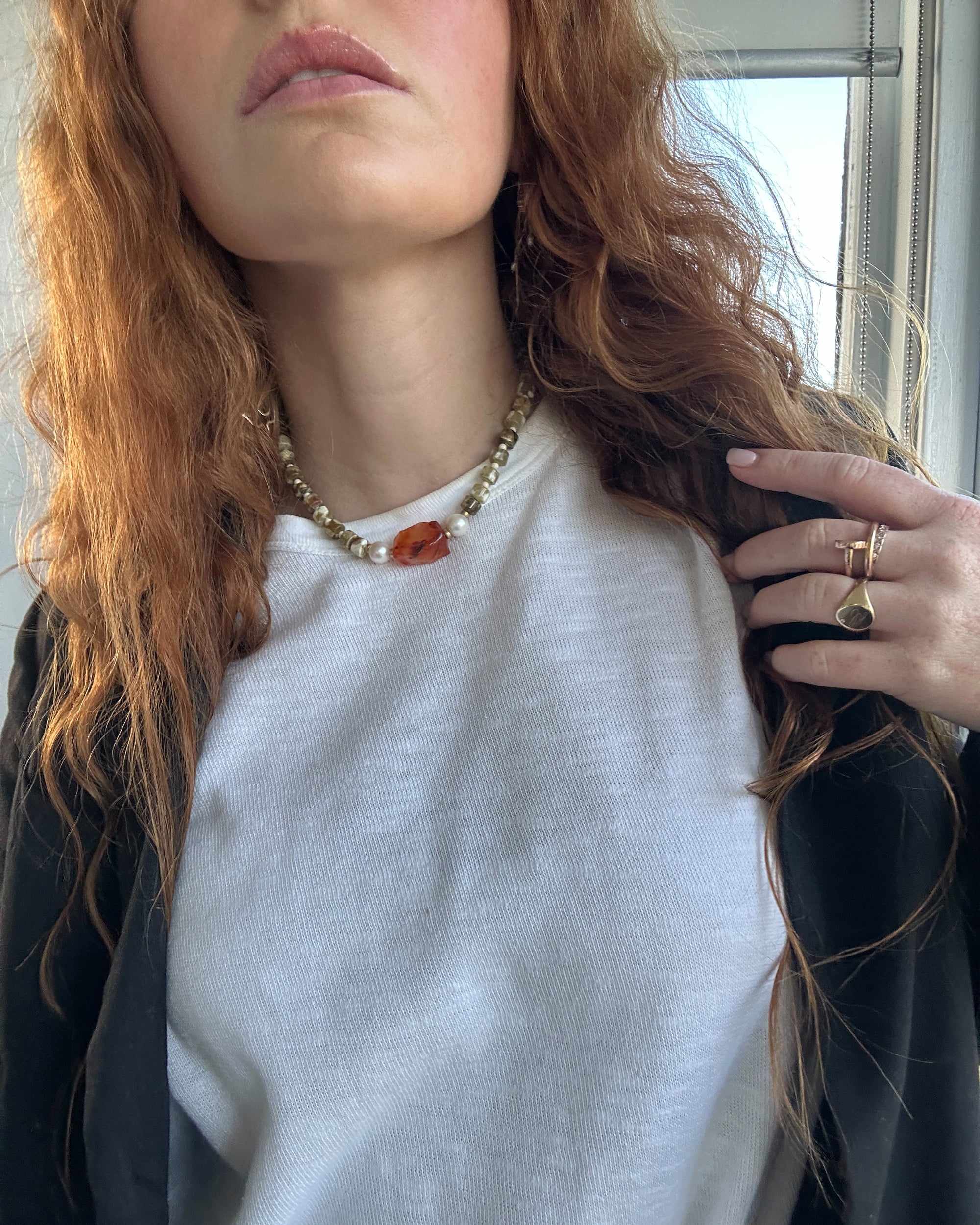 Pearl & Cream Necklace
