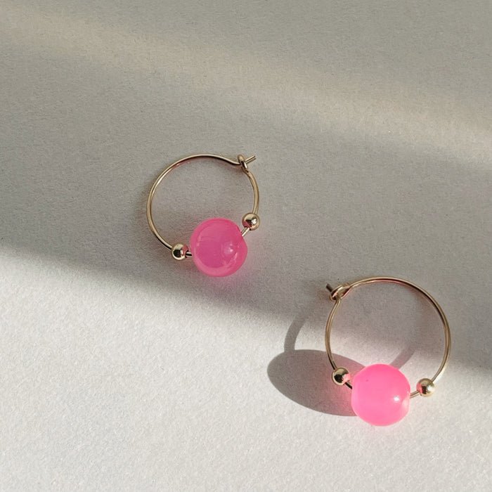 Peony Little Hoops