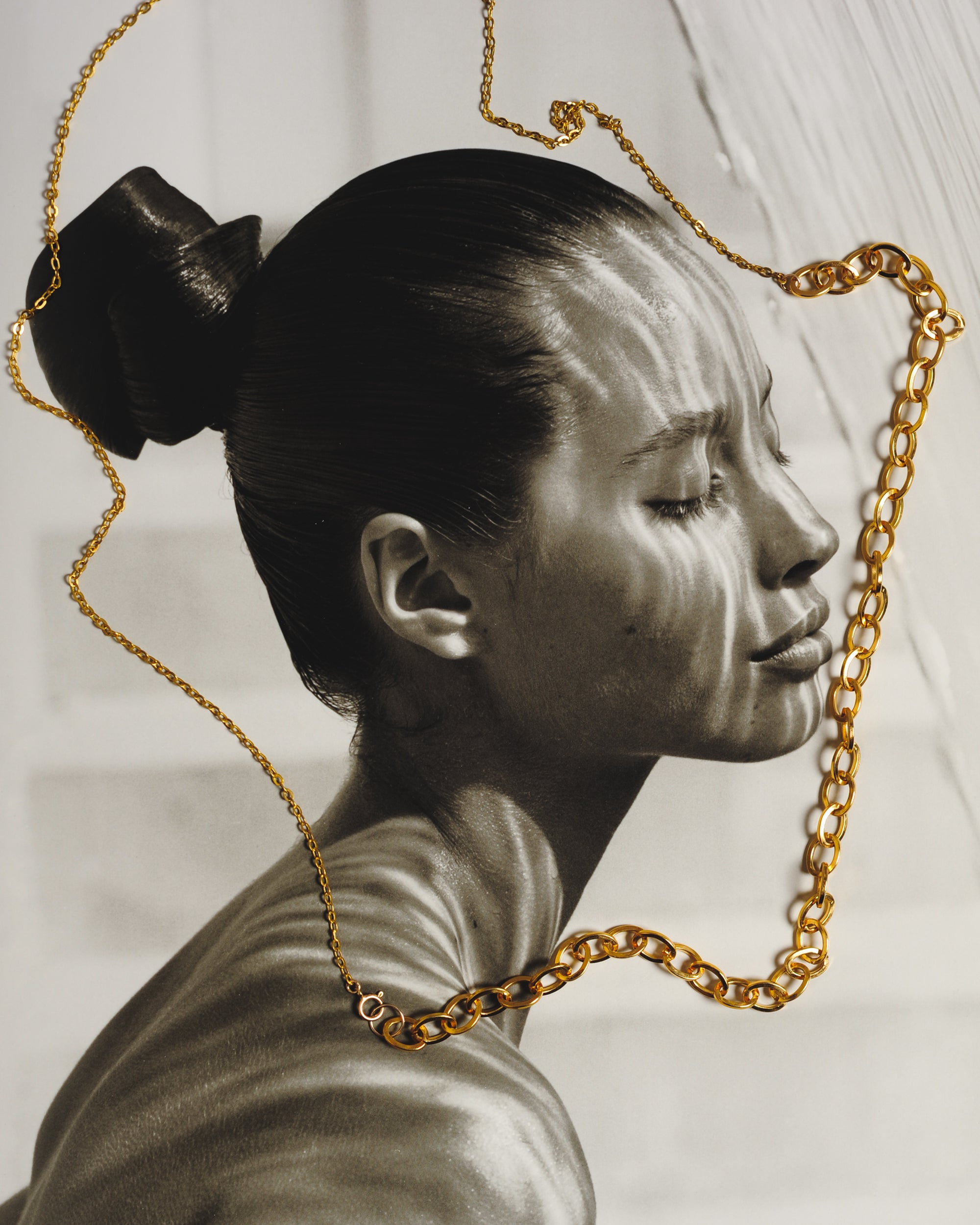 Aria Long Gold Necklace