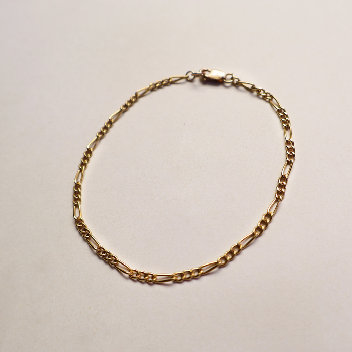 Gilded Figaro Bracelet