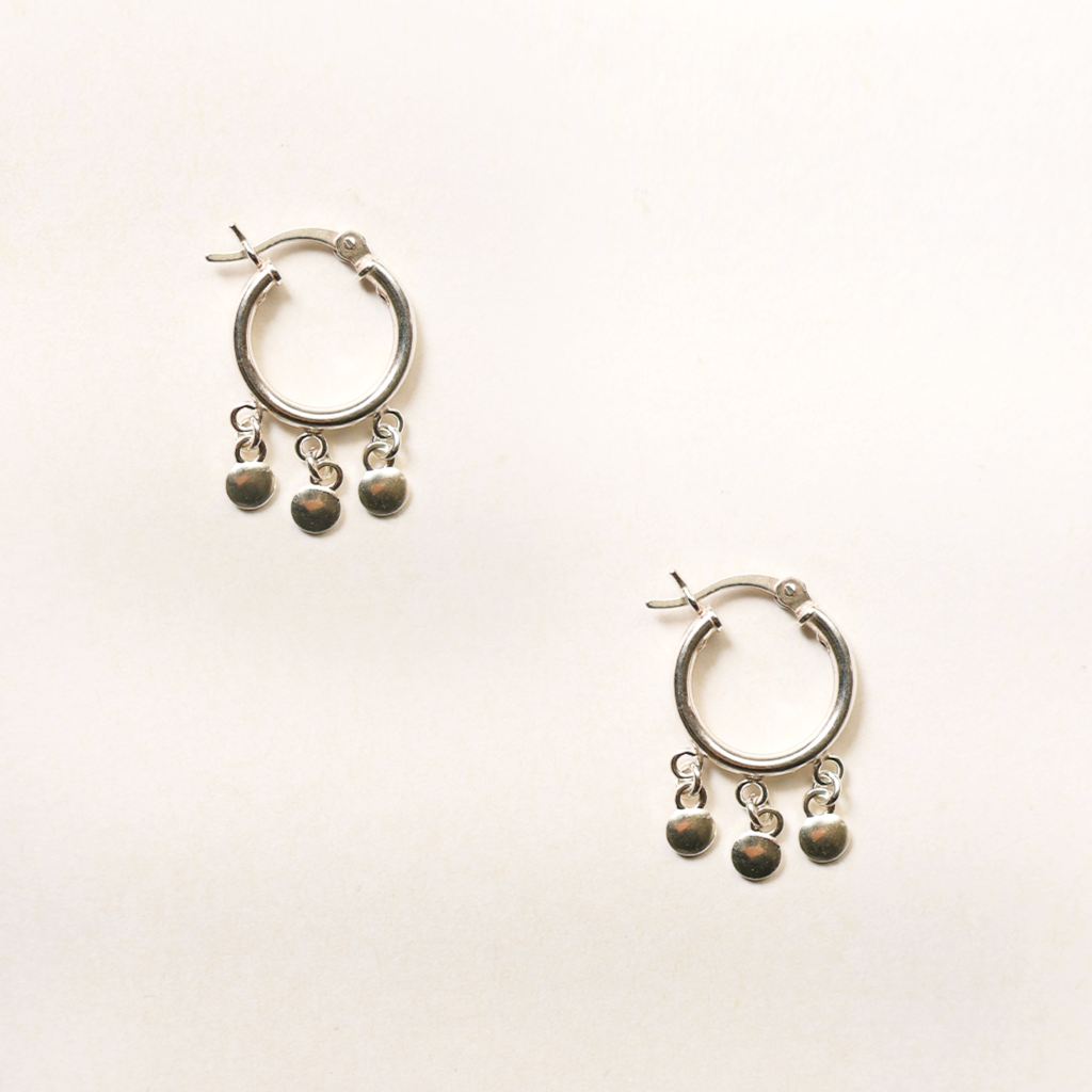 Bellbird Charm Hoops