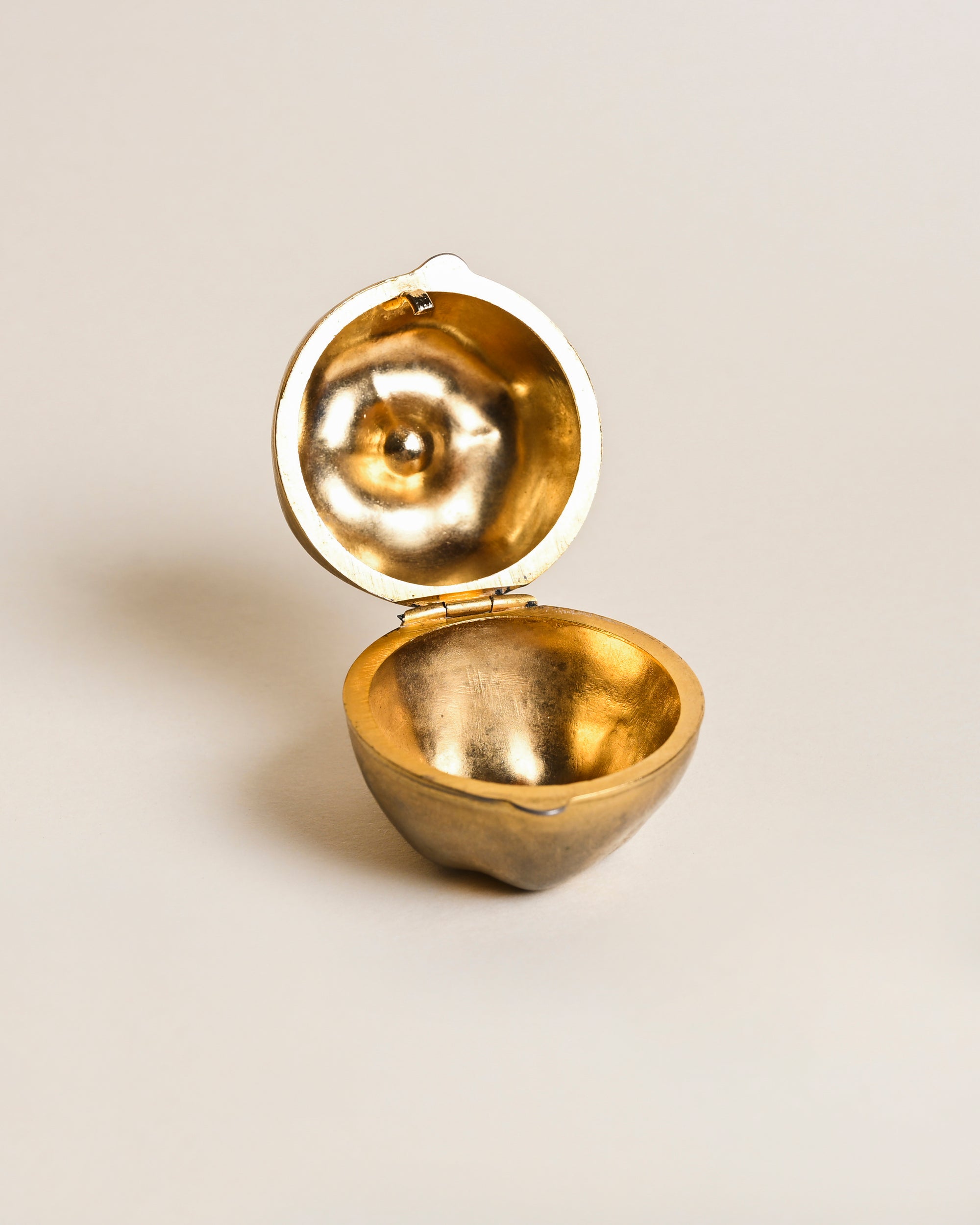 Brass Apple Trinket Box