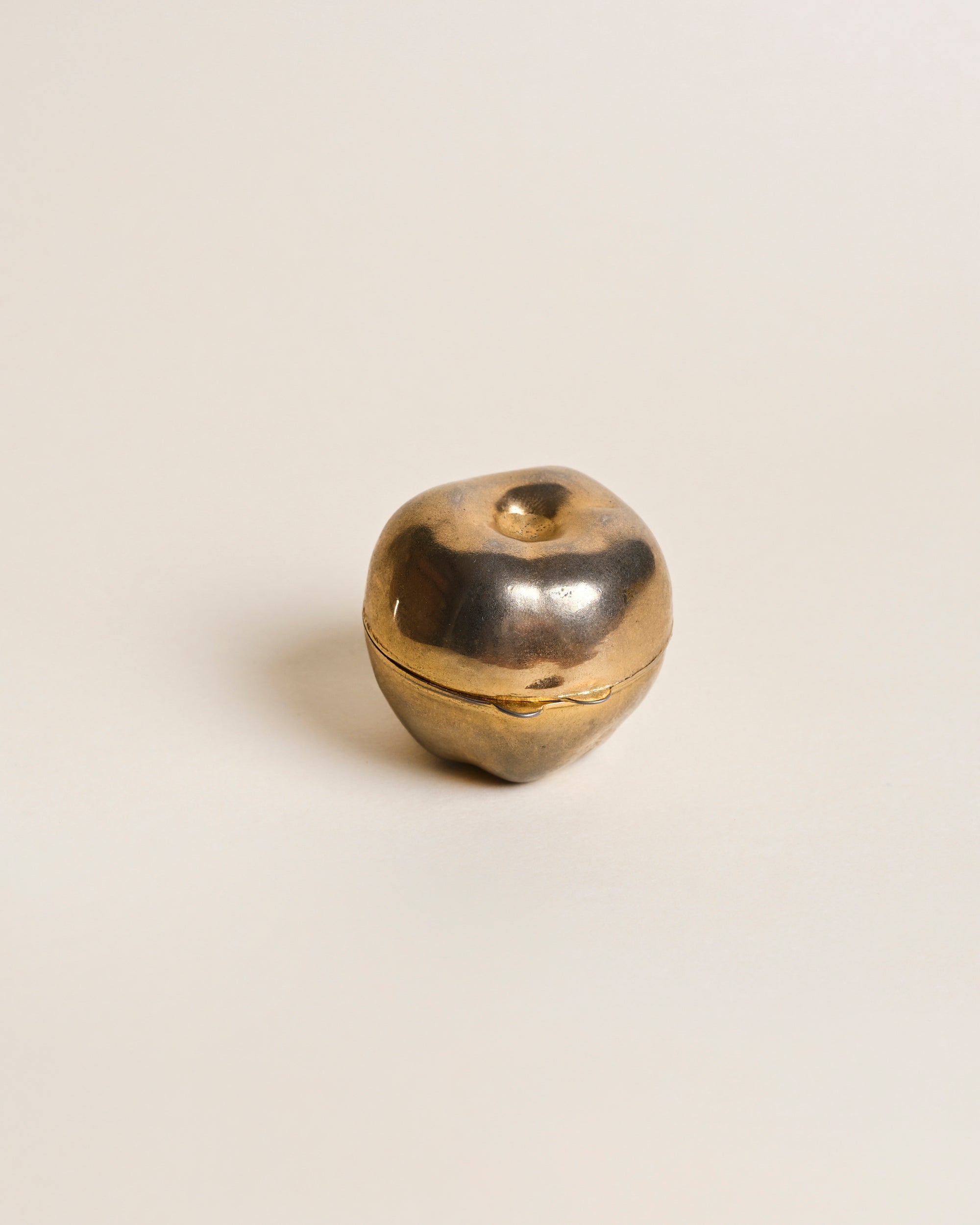 Brass Apple Trinket Box