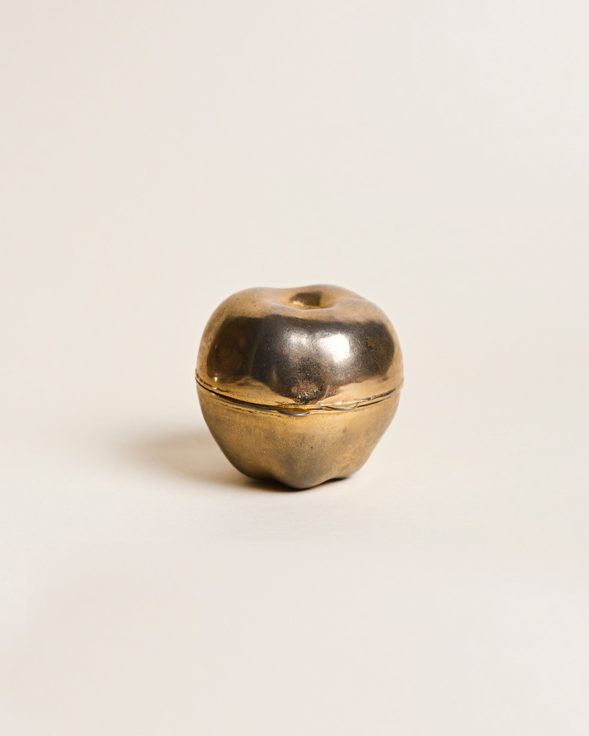 Brass Apple Trinket Box