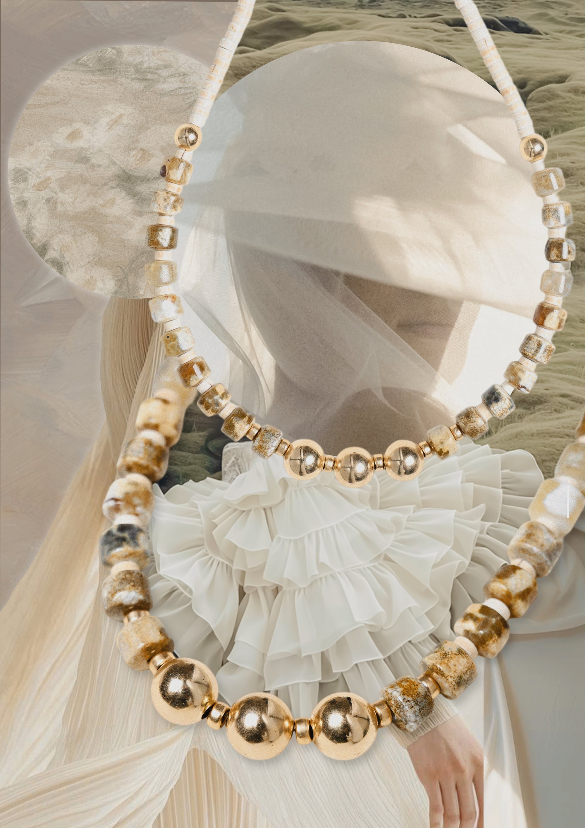 Cream Necklace