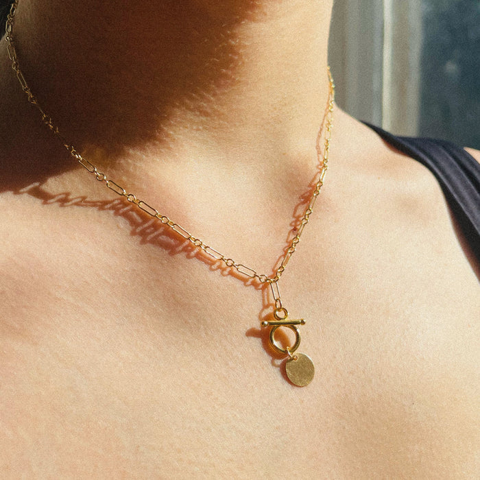 Calico Circle Necklace