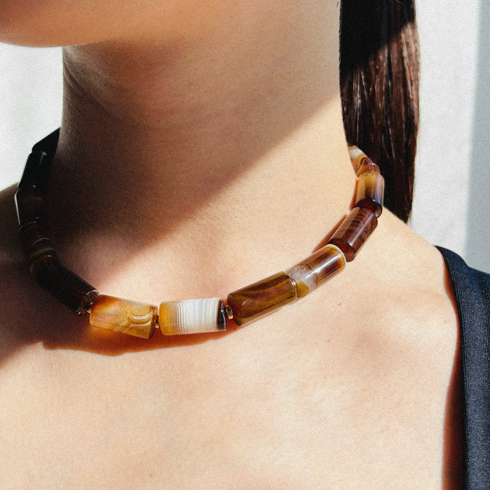 Dark Iris Necklace