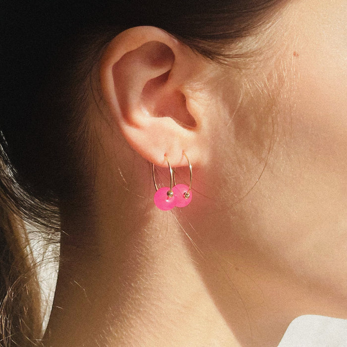 Peony Little Hoops