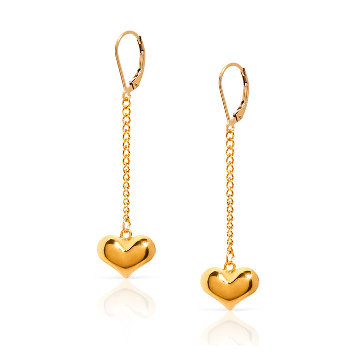 Chained Heart Earrings